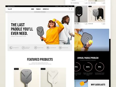 Lucid Landing Page Design branding design game landing page game product landing page landing page desing pickleball landing page product product design sport landing page sport product ui ui design uiux design user experience ux ux design uxui design website website design
