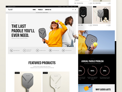 Lucid Landing Page Design branding design game landing page game product landing page landing page desing pickleball landing page product product design sport landing page sport product ui ui design uiux design user experience ux ux design uxui design website website design