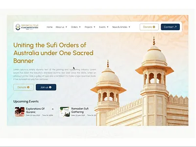 ISLAMIC COMMISSION WEB DESIGN apps design branding landing page landing page design ui ui design ui ux ux design