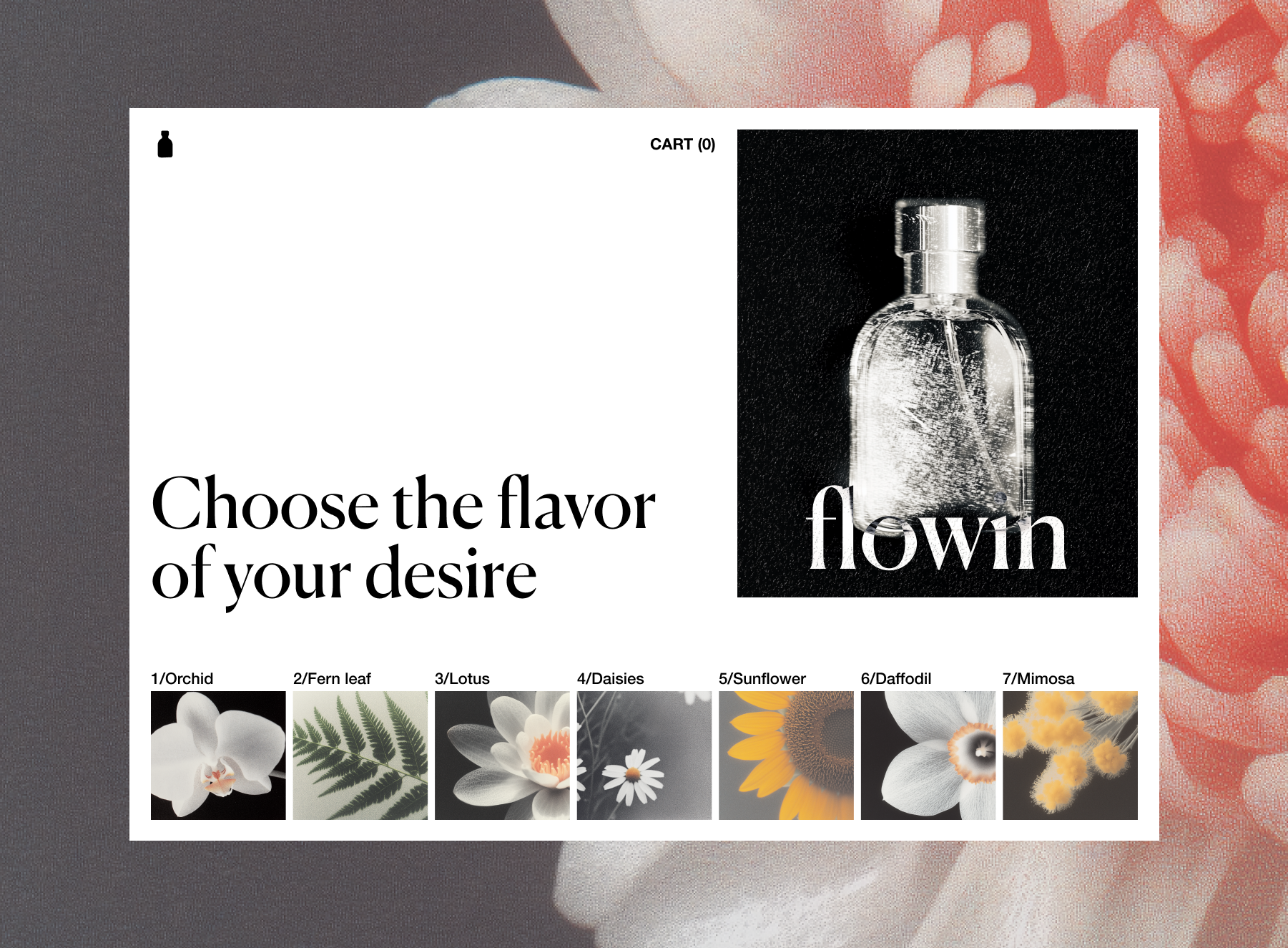 Floral perfume brand website concept 🌸 animation floral flowers perfume ui website