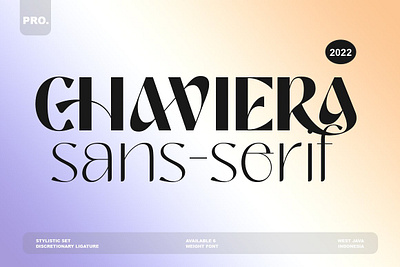 Chaviera Pro Family branding font chaviera pro chaviera pro family classy font display font elgant font logo sans serif font typeface web font winter