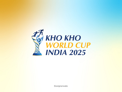KHO KHO WORLD CUP INDIA 2025 branding design graphic design icon illustration logo minimal typography ui vector