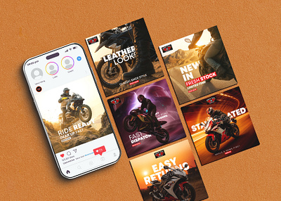 Biker Gear Instagram Carousel – Fast, Fierce & Functional conversiondesign
