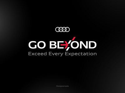 AUDI / GO BEYOND 2025 branding design graphic design icon illustration logo minimal typography ui vector