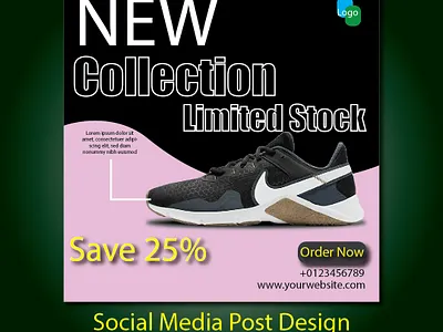 New Shoe Collection Limited Stock Ads Social Media Post Design advertising design animation brand visuals brandidentity branding character animation design footwear sale ad graphic design illustration ui