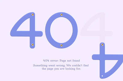 404 Page #dailyUI animation dailyui figma graphic design typography ui