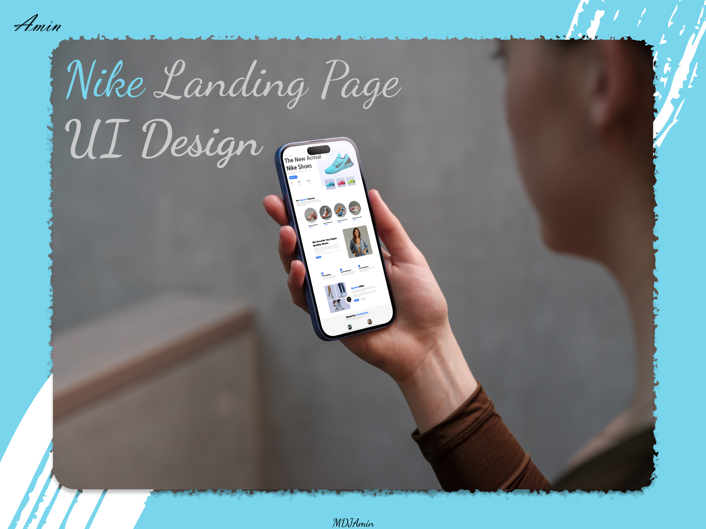 Nike Landing Page – React + Vite + Tailwind animation branding colorful ui e commerce ui frontend development graphic design interactive ui landing page modern ui nike react responsive design sneaker website ui ui design web design