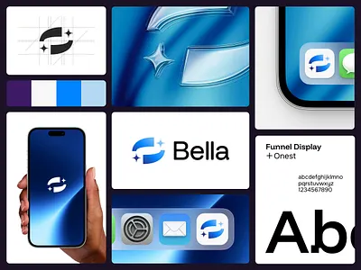 Bella AI Branding: Blending Human Touch with Intelligent Design 3d ai app artificial intelligence branding dashboard design graphic design graphics human illustration interactions llm logo motion graphics saas ui ux visual