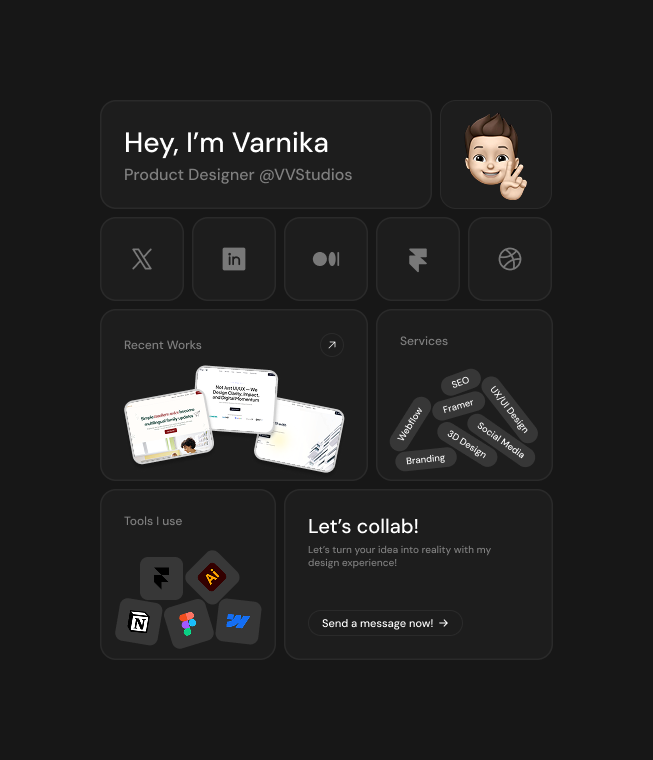 Bento Grid branding graphic design ui