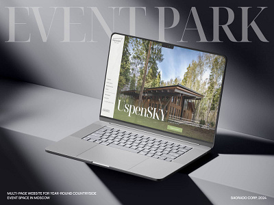 Website. Event park. UI/UX. Development design event landing page minimal multipage website uxui web webdesign