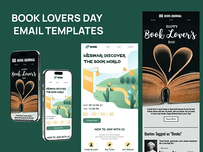 Book Lovers Day Email Templates book lovers day email design email email builder email campaign email design email marketing email newsletter email templates marketing newsletter ux design web design
