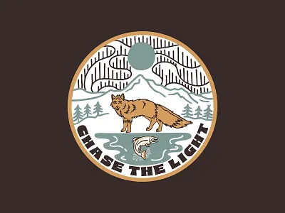 Chase the light 🌌 apparel badge branding design graphic design illustration lettering logo t shirt