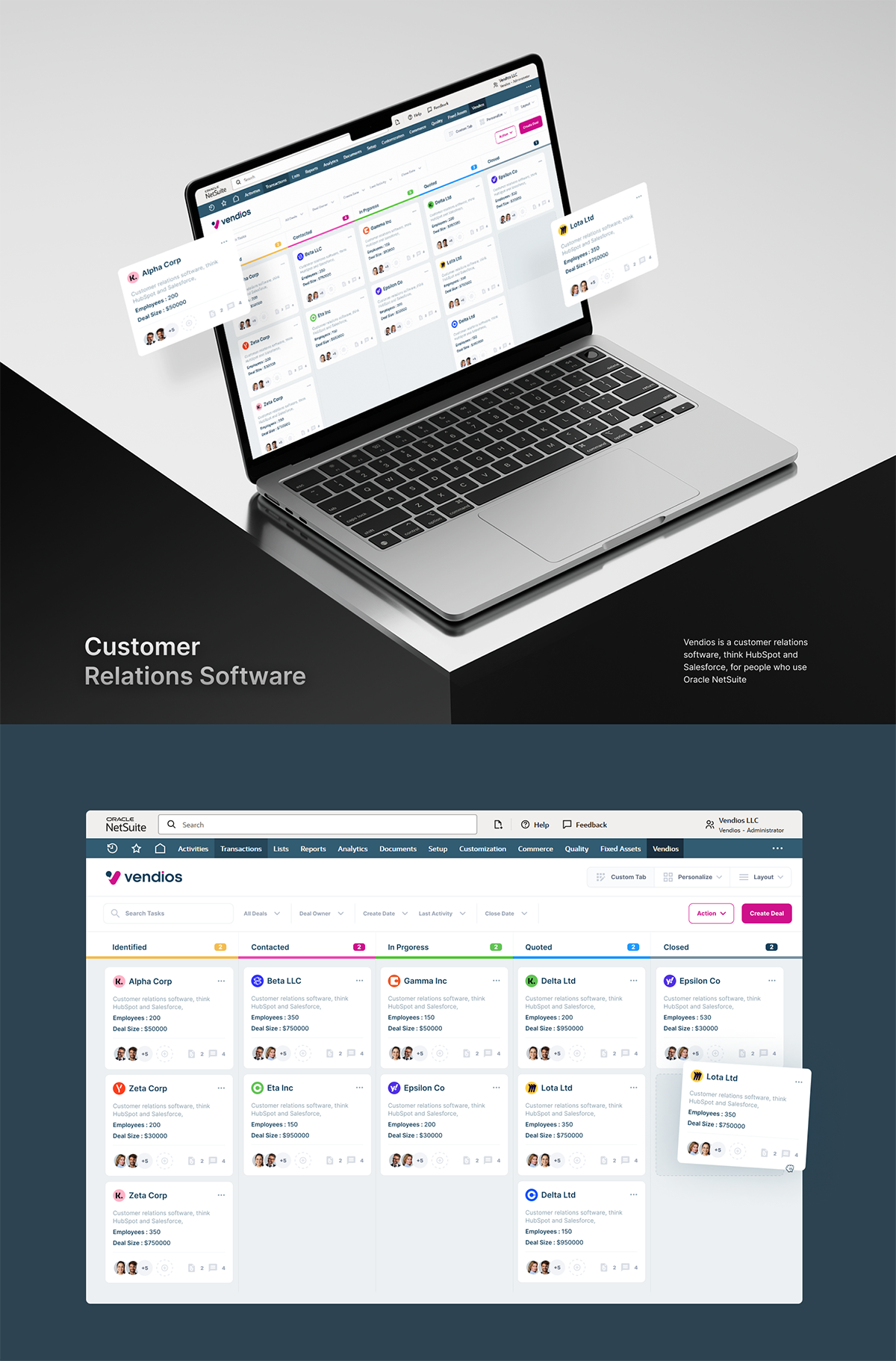 Intuitive Customer Relation Dashboard admin panel ai app design application design autmation customer relation dashboard hubspot kanban marketing modern project management saas software tracking ui ux