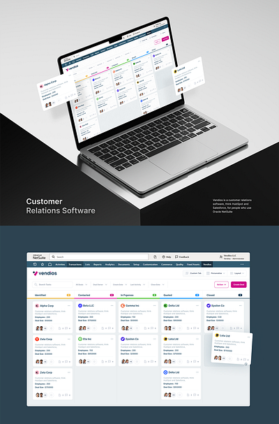 Intuitive Customer Relation Dashboard admin panel ai app design application design autmation customer relation dashboard hubspot kanban marketing modern project management saas software tracking ui ux