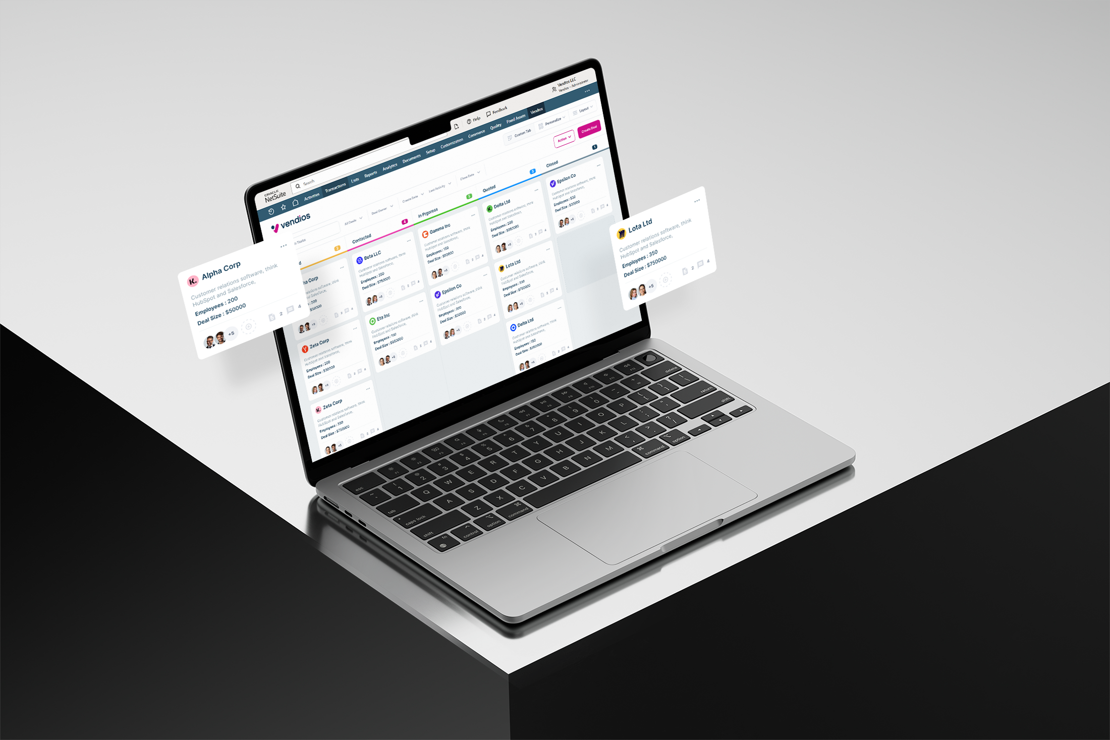 Example of Enterprise Web Design & Product UI 