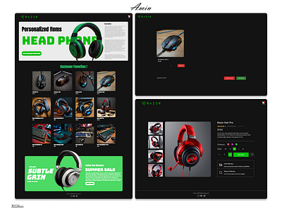 Razer Gaming E-commerce UI – Modern React Web Design animation atropos js dark theme website ecommerce website frontend developer gaming ui graphic design html css javascript interactive ui modern web design product page design razer shop react ecommerce responsive web design ui ui inspiration user interface web design