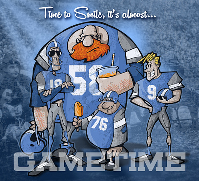 It's almost here... cartoon cartoon illustration chipdavid dogwings drawing football humor sports team vector