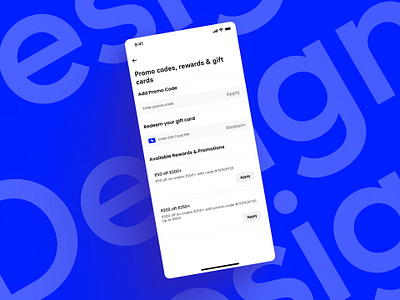 Promocodes Screens - Food Delivery App app design coupon coupon codes coupon codes screen design food delivery app graphic design mobile app design mobile application promocodes