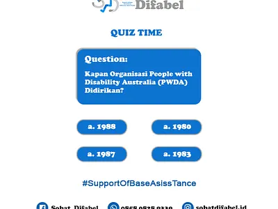 Empowering Inclusion Through Interactive Feeds — Sobat Difabel feed graphic design illustration instagram quiz typography