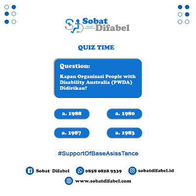 Empowering Inclusion Through Interactive Feeds — Sobat Difabel feed graphic design illustration instagram quiz typography