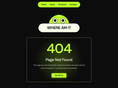 404 Page 404 404 error design development error page ui uiux web web design web development website