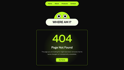 404 Page 404 404 error design development error page ui uiux web web design web development website