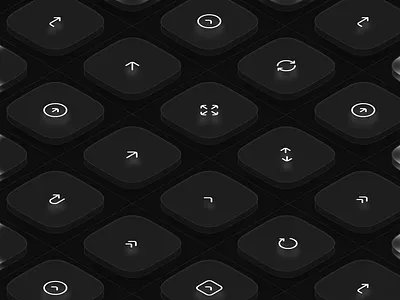 Navigating with Style — Arrow Icons Pack arrow dark mode design system icon icon pack icon set icons style guide