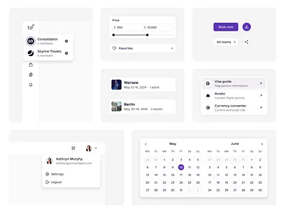 Travel Point - Widgets best web design branding design graphic design minimalistic modern website ui ux web design webdesign website ui