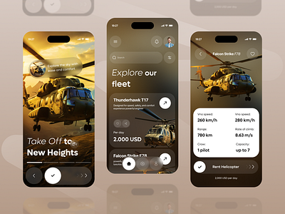 Modern Helicopter Booking application mobile ui design application booking app clean ui design flight booking helicopter app minimal ui mobile app mobile ui modern app product design travel app travel ui ui ui designer ux