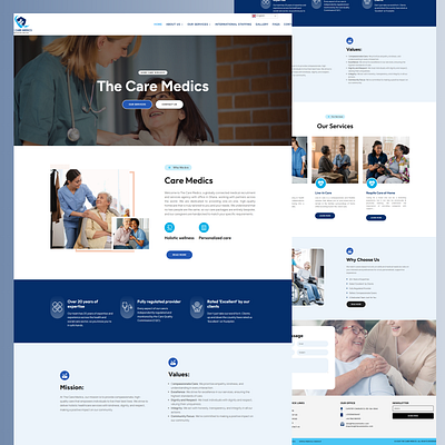 Care Medical Website 3d animation branding design graphic design illustration logo motion graphics ui website wordpress