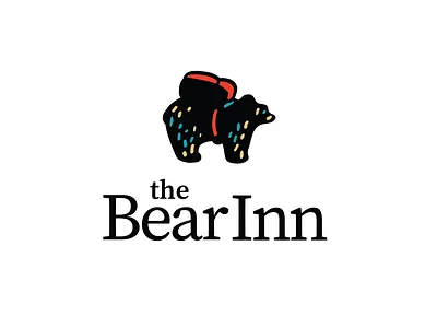 The Bear Inn - Mascot Logo Design backpack bear branding brandmark camping cartoon graphic design hotel identity illustration logo logo design logo designer logos mascot nature outdoors trail travel vintage