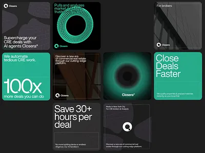 Branding assets & typography design ✦ Closera ai animation branding illustration interaction landing page logo motion graphics service startup ui ux website