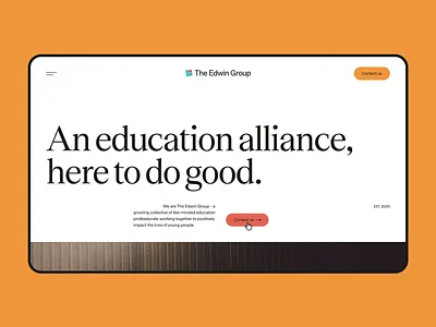 The Edwin Group: Education Alliance Landing Page app app design application application design clean design graphic design innovative design modern modern ui platform platform design the edwin group user user experience user friendly user interface