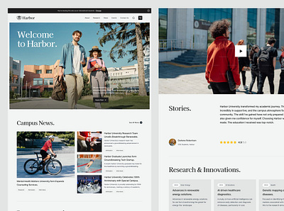 University Website branding design graphic design landing page ui uiux website website design