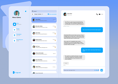 Direct Message UI graphic design ui