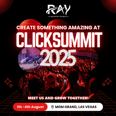 Creative Advertising Post Creation 3d advertising post design animation branding click summit creative graphic design illustration logo motion graphics print program post ray advertising ui