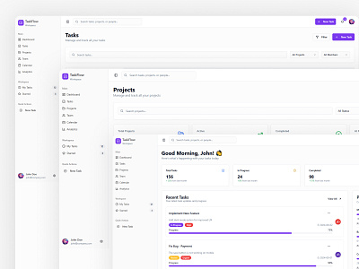 Task Management System Dashboard UI admin dashboard case study full dashboard index page modern task management dashboard task management system ui user dashboard user interface ux web template webapp