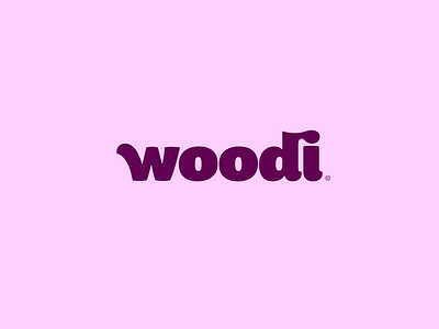 Woodi Custom Playful Wordmark bold custom font custom typography custom wordmark kids logo logo logotype minimalist playful logo playful wordmark soft logo wordmark