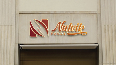 Nutvik Foods Brand Logo Design and Development brand identity branding branding design graphic design logo logo identity