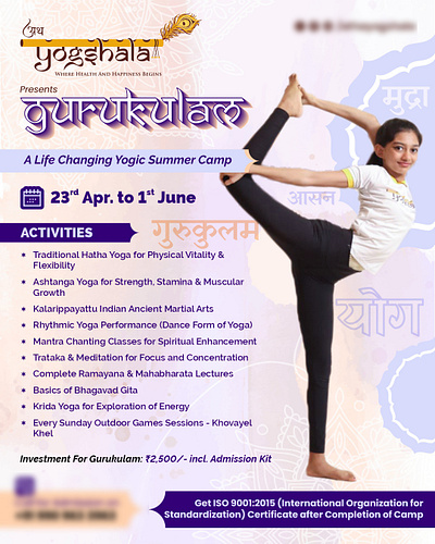 Yogshala Marketing Collaterals Designs brand design flyer design graphic design marketing collateral design poster design print design sanskriti design