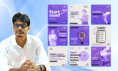 🚀 Digital Marketing – Instagram Carousel Design designinspiration