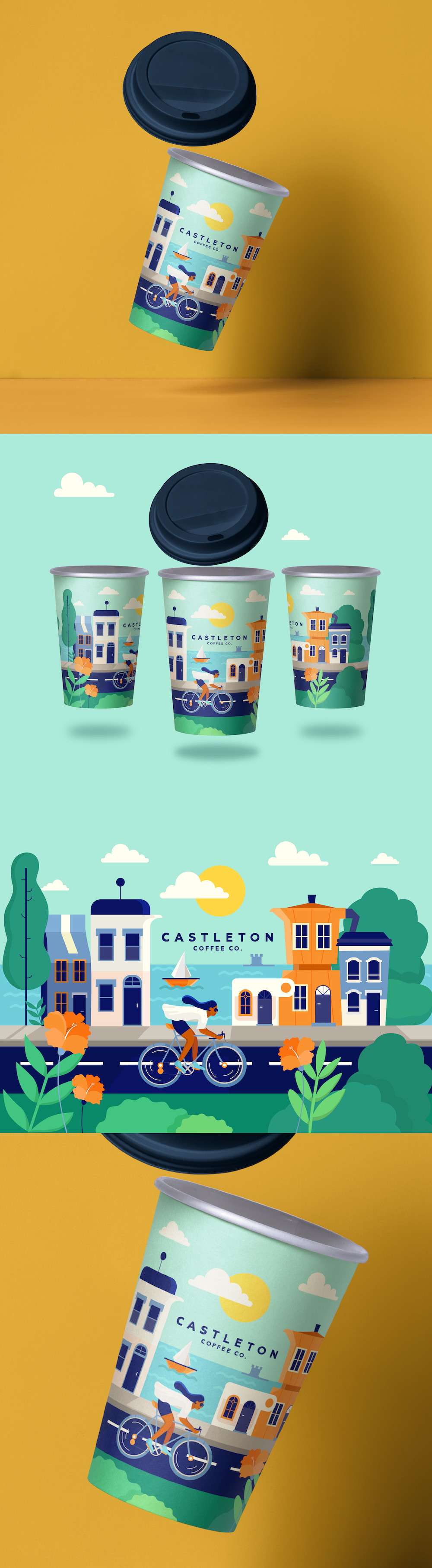 Illustrated Coffee Cup Design brandillustration cafédesign coffeeart coffeebranding coffeecupdesign coffeeillustration coffeelovers coffeepackaging coffeeshopbranding creativepackaging cupdesignconcept customcupdesign ecocupdesign handdrawndesign illustratedpackaging illustrationdesign packagingart packagingillustration takeawaycup togocupdesign