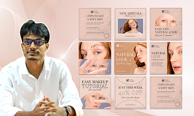Beauty Brand – Instagram Carousel Design adobephotoshop