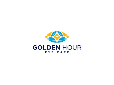 Golden Hour Eye Care – A Visionary Brand Identity for Eye Wellne clean logo