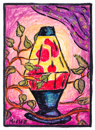 Lava Lamp art cartoon co colorful illustration magic oilpastel pastel witchy