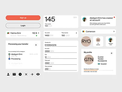 Global Transfer App UI Design app concept app prototype clean layout digital wallet finance app fintech ui global payments intuitive design mobile app mobile banking modern interface money transfer payment flow transaction screen ui design ui exploration user dashboard ux design ux interface