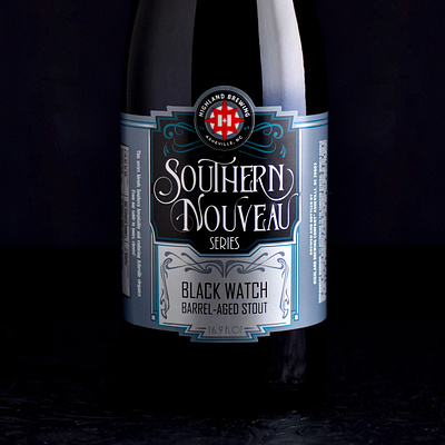 Highland Brewing Co. Southern Nouveau Series beer packaging branding craft beer highland brewing illustration