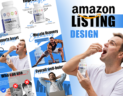 Amazon Listing Design a content alaminxdesign branding design graphic design illustration infographics logo product infographic design ui