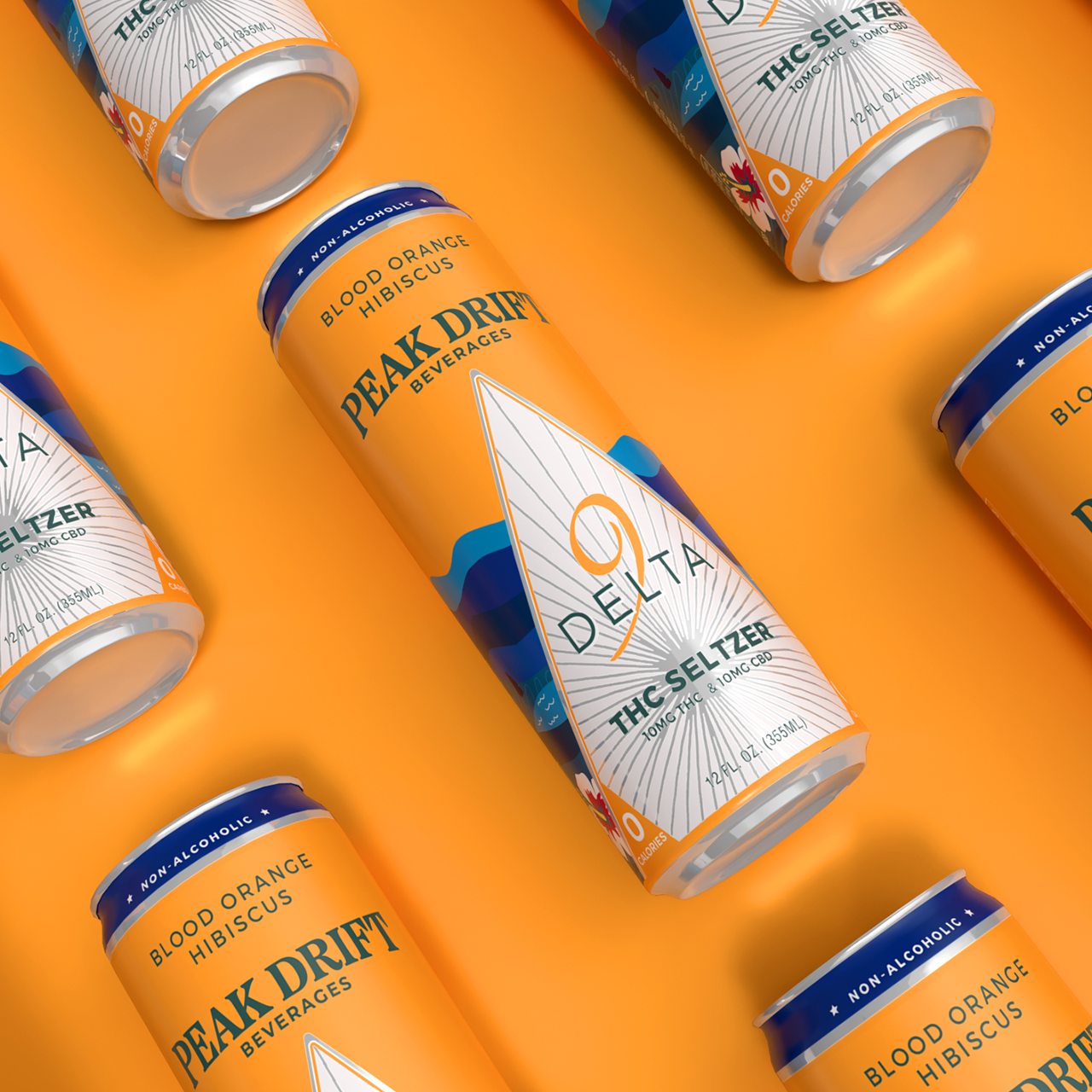 Example of Peak Drift Delta 9 THC Seltzer