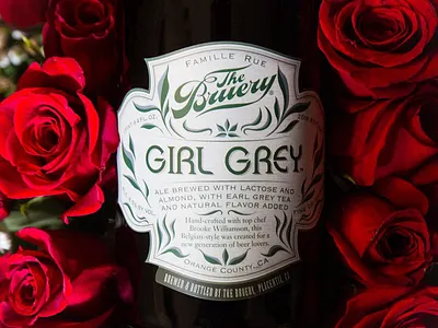 The Bruery - Girl Grey beer beer packaging branding craft beer illustration the bruery